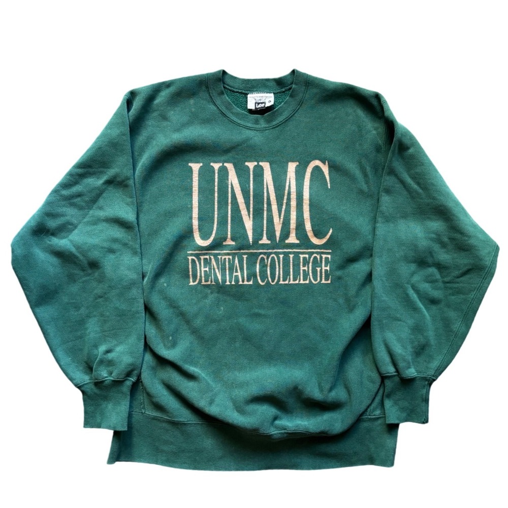 Vintage UNMC Dental College Nebraska Medical College Lee Sport Crewneck Size XL